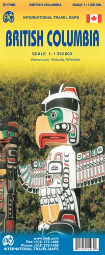 Wegenkaart - landkaart British Columbia | ITMB | 