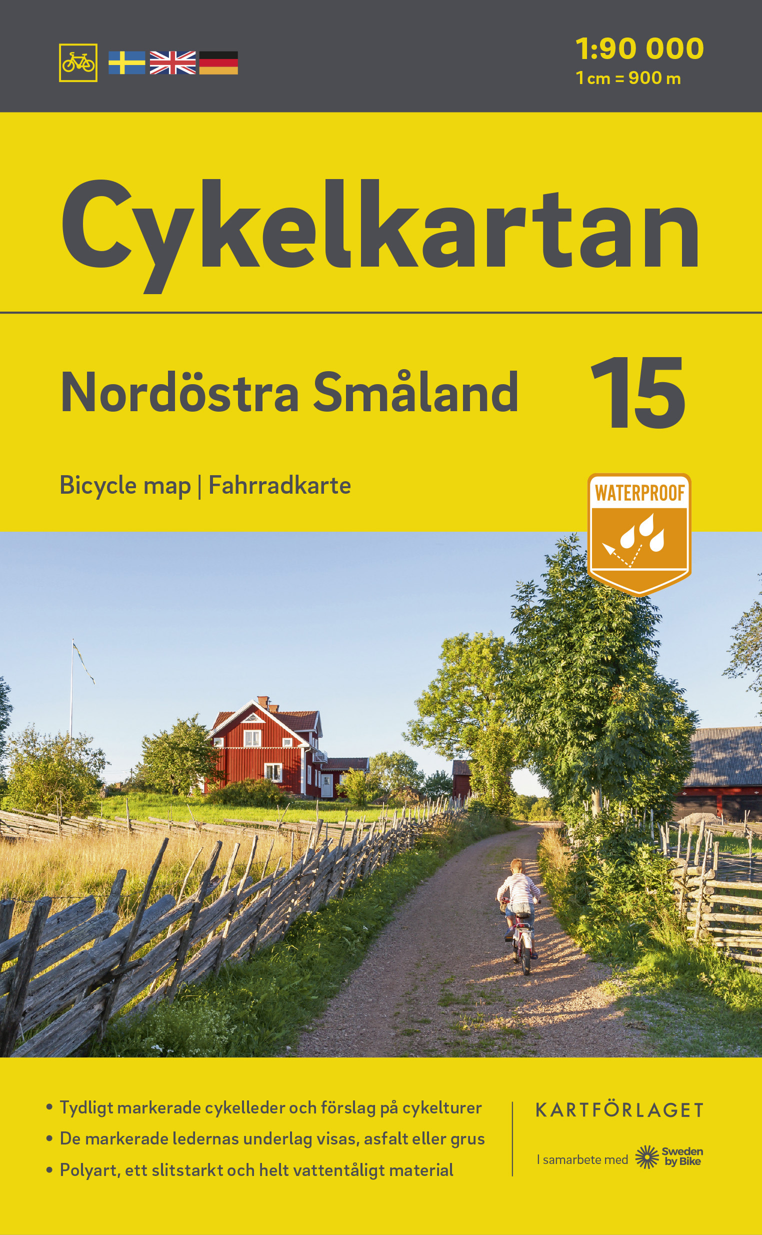 Online bestellen: Fietskaart 15 Cykelkartan Nordöstra Småland - noordoost Smaland | Norstedts