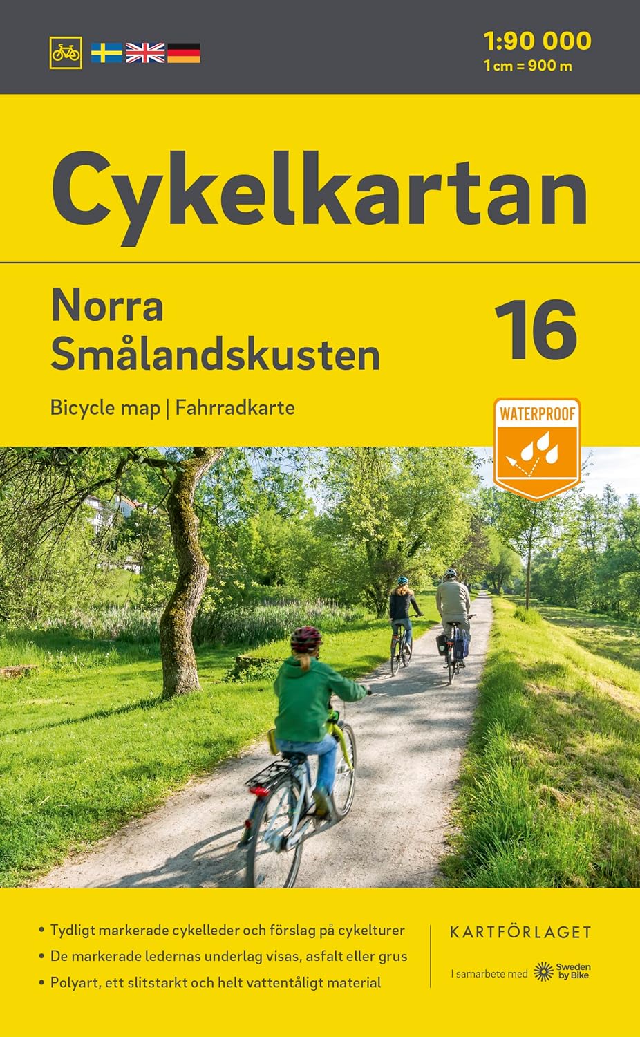 Online bestellen: Fietskaart 16 Cykelkartan Norra Smålandskusten - Smaland noord | Norstedts