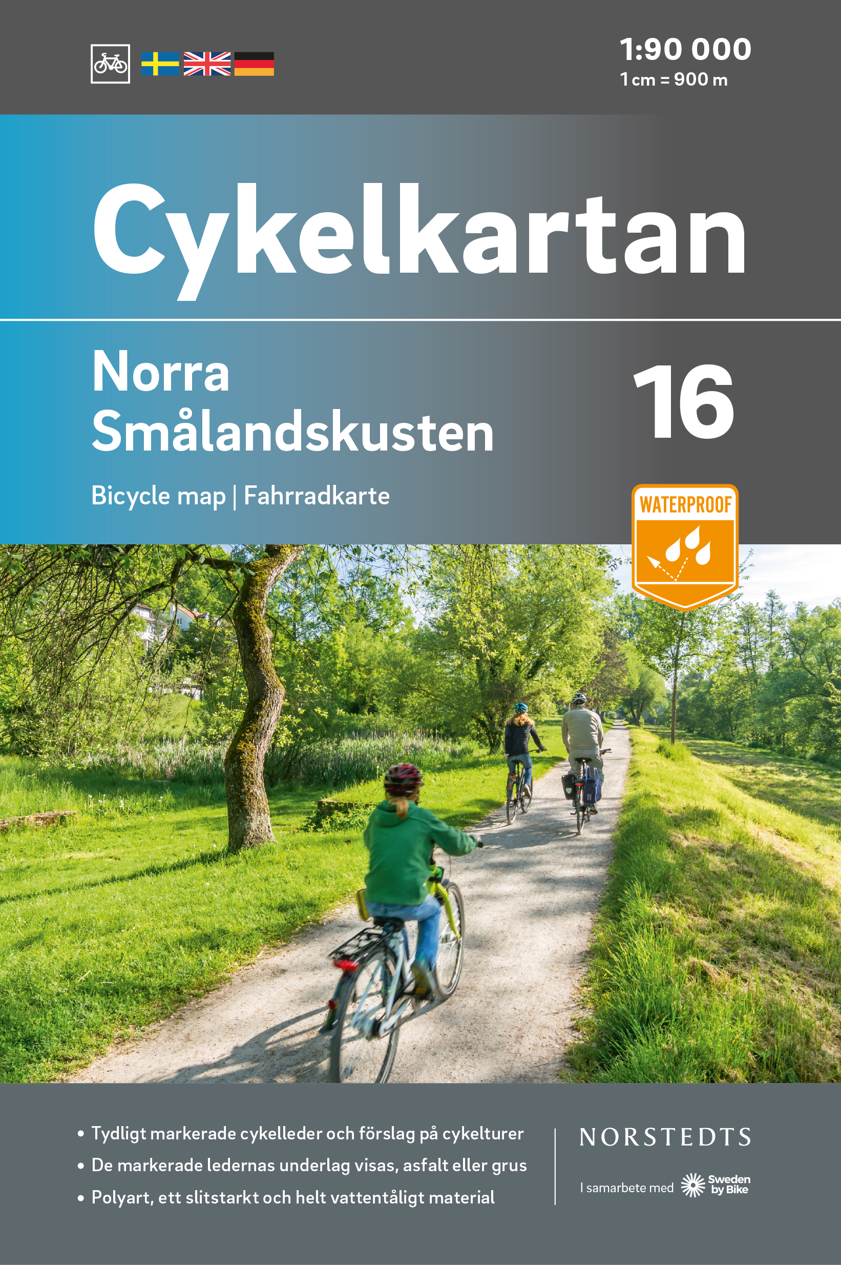Online bestellen: Fietskaart 16 Cykelkartan Norra Smålandskusten - Smaland noord | Norstedts