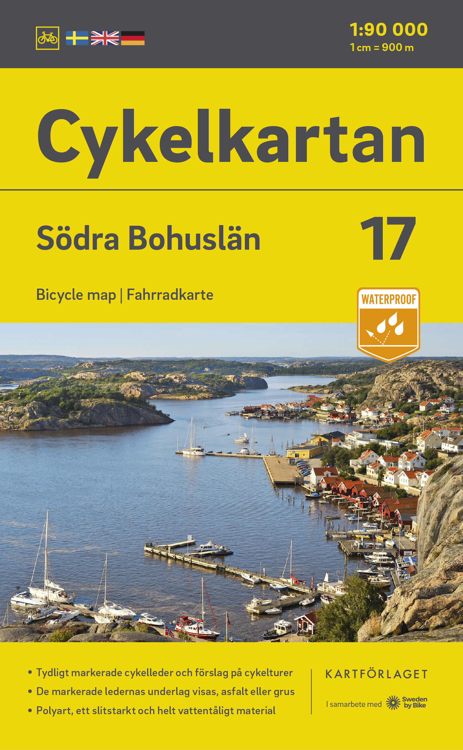 Online bestellen: Fietskaart 17 Cykelkartan Södra Bohuslän - Bohuslän South | Norstedts