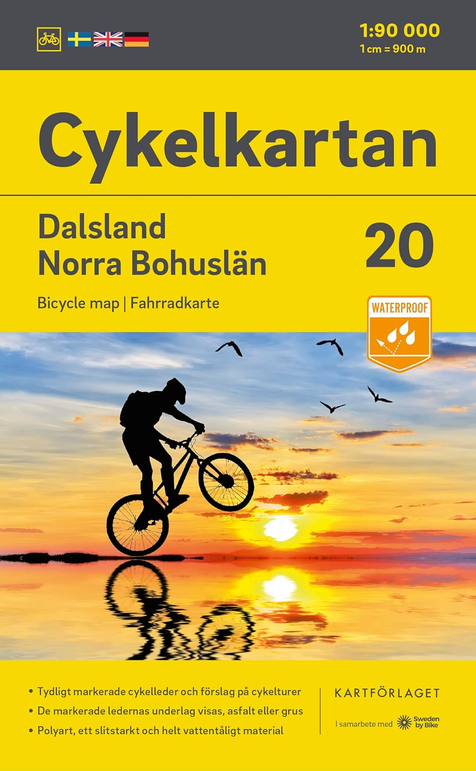 Online bestellen: Fietskaart 20 Cykelkartan Dalsland - Norra Bohuslän - Bohuslän North | Norstedts