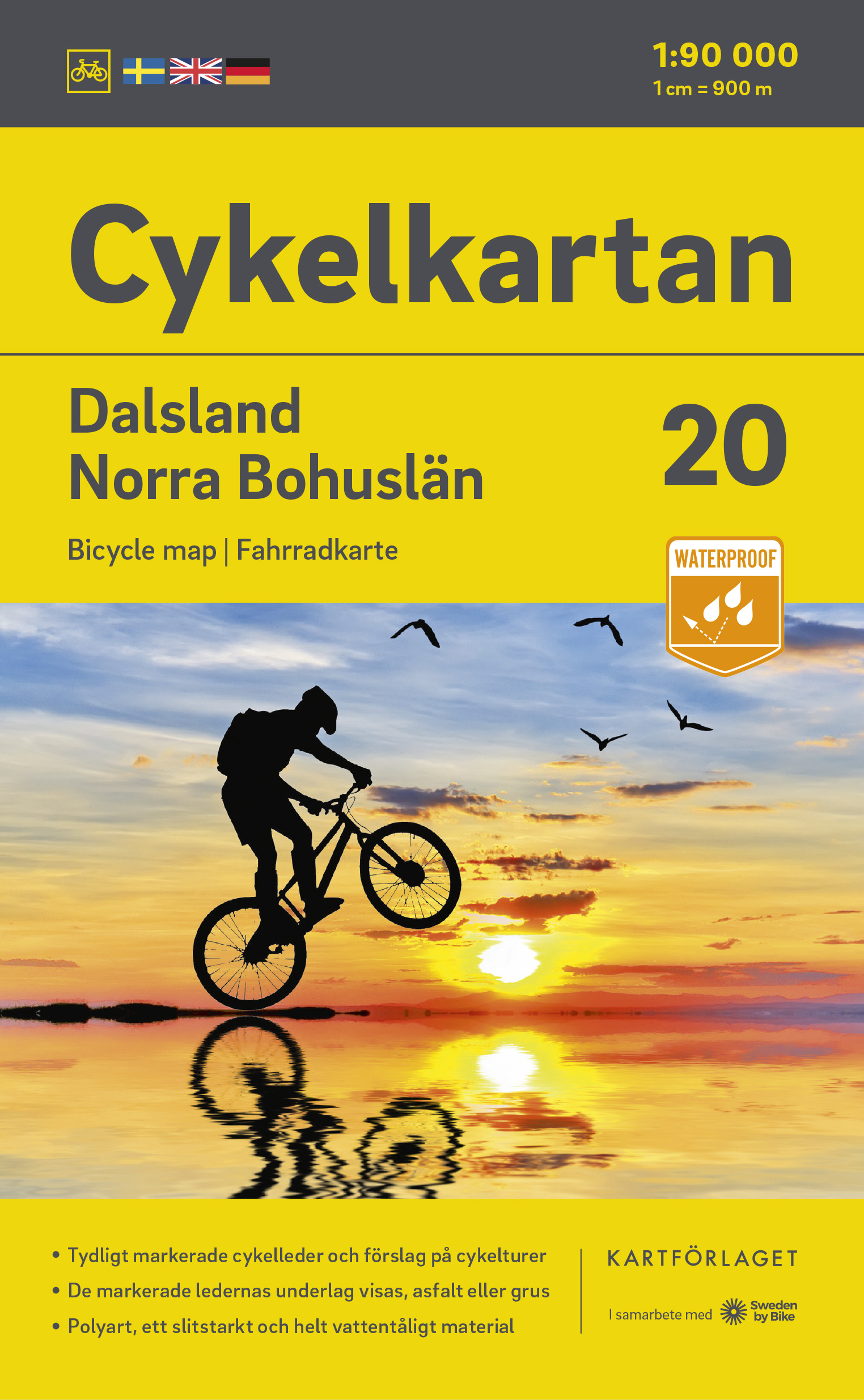 Fietskaart 20 Cykelkartan Dalsland – Norra Bohuslän – Bohuslän North | Norstedts