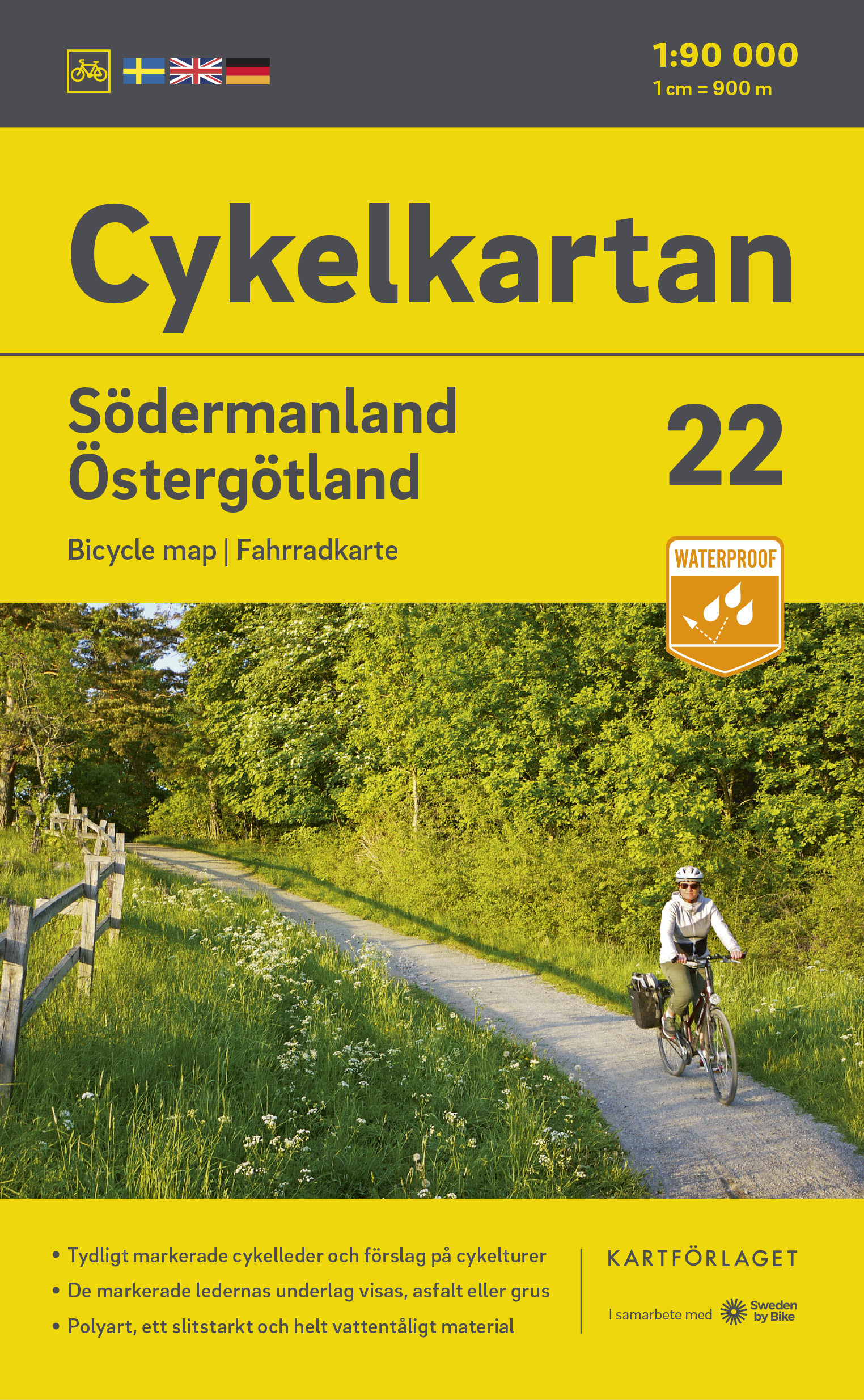 Fietskaart 22 Cykelkartan Södermanland – Östergötland | Norstedts