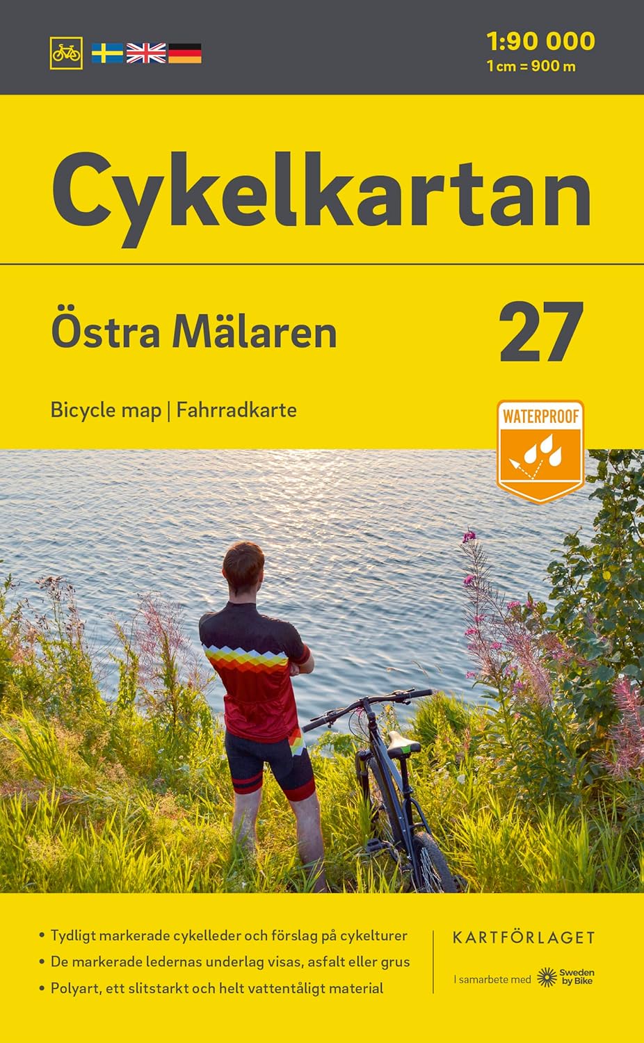 Online bestellen: Fietskaart 27 Cykelkartan Östra Mälaren east | Norstedts