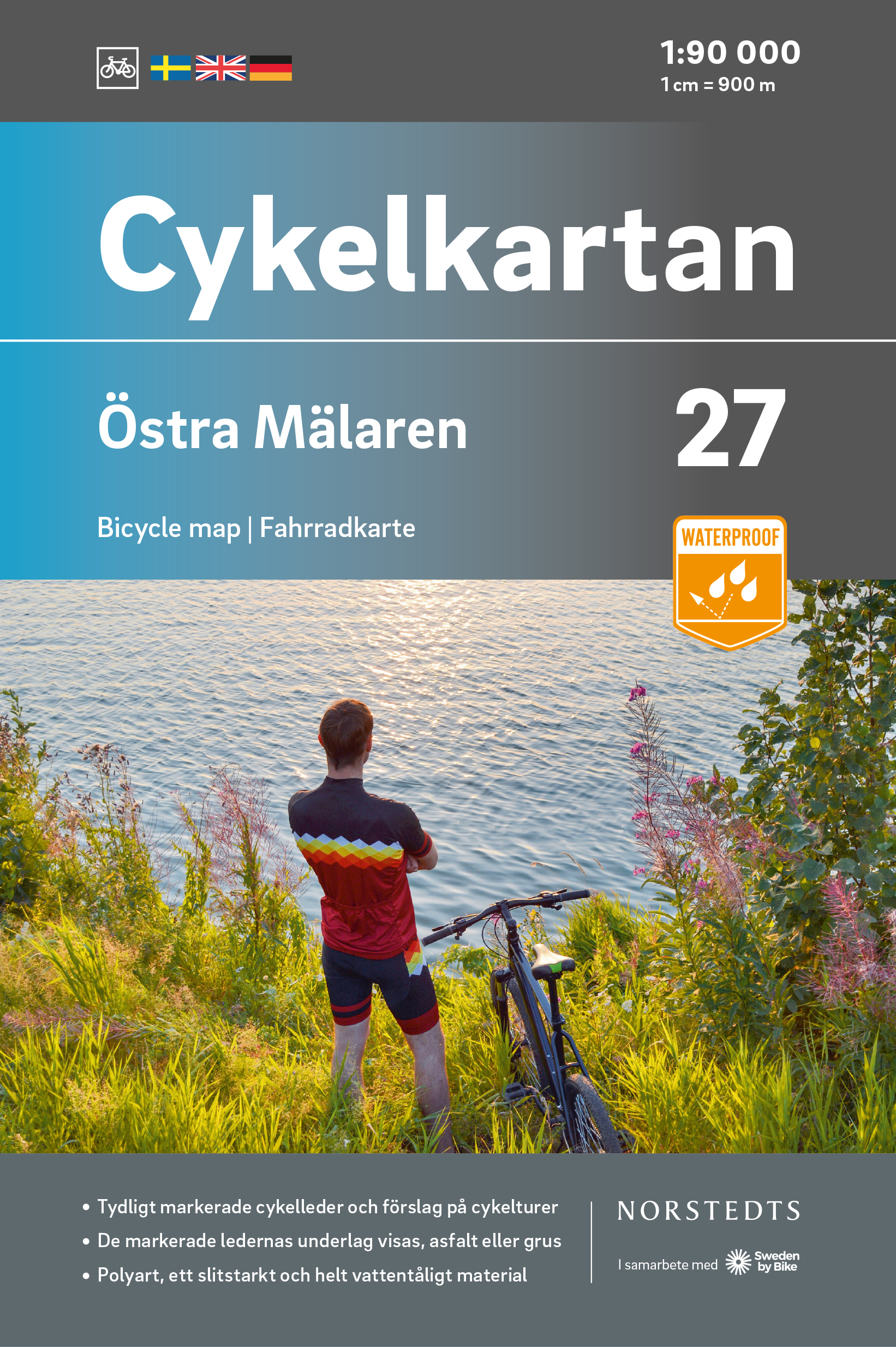 Online bestellen: Fietskaart 27 Cykelkartan Östra Mälaren east | Norstedts