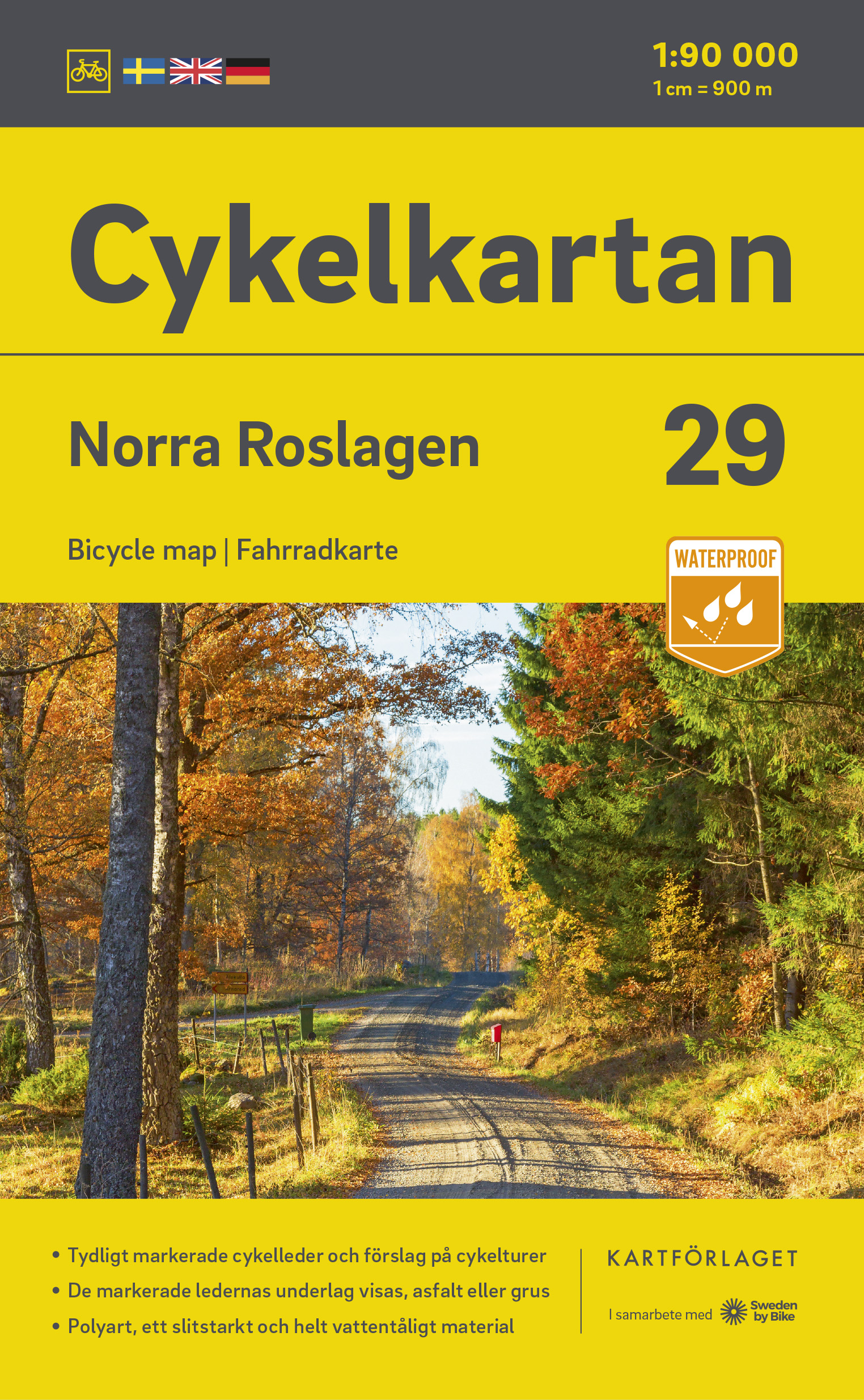 Online bestellen: Fietskaart 29 Cykelkartan Norra Roslagen north | Norstedts