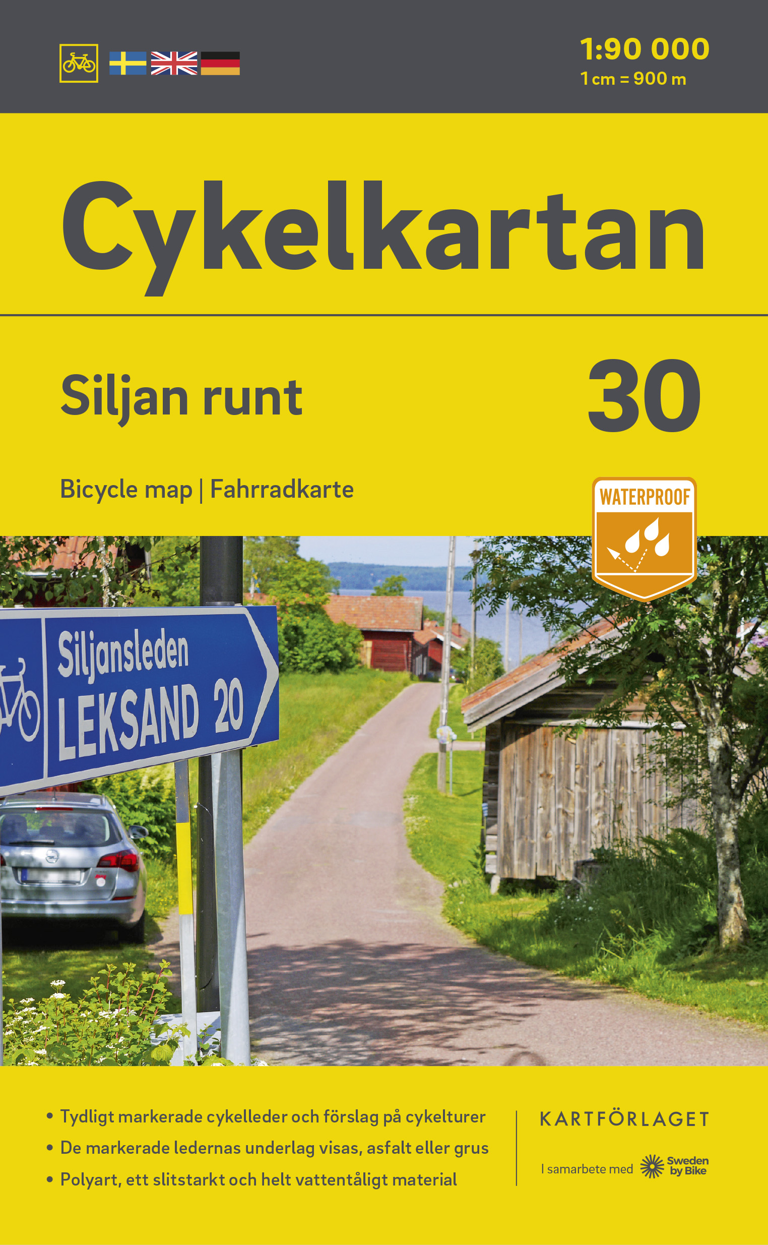 Fietskaart 30 Cykelkartan Siljan runt – Siljan Meer | Norstedts