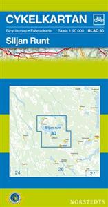 Fietskaart 30 Siljan runt - Siljan Meer, Zweden | Norstedt Cykelkartan |