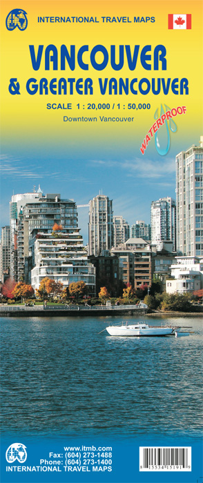 Online bestellen: Stadsplattegrond Vancouver & Greater Vancouver | ITMB