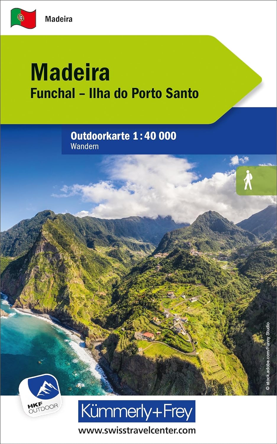 Online bestellen: Wandelkaart Outdoorkarte Madeira - Funchal - Porto Santo | Kümmerly & Frey