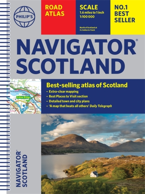 Online bestellen: Wegenatlas Navigator Scotland | A4-Formaat | Ringand | Philip's Maps