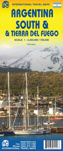 Online bestellen: Wegenkaart - landkaart Argentina South & Tierra Del Fuego | ITMB