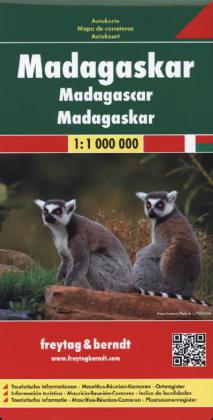 Wegenkaart - landkaart Madagascar - Madagaskar | Freytag & Berndt de zwerver