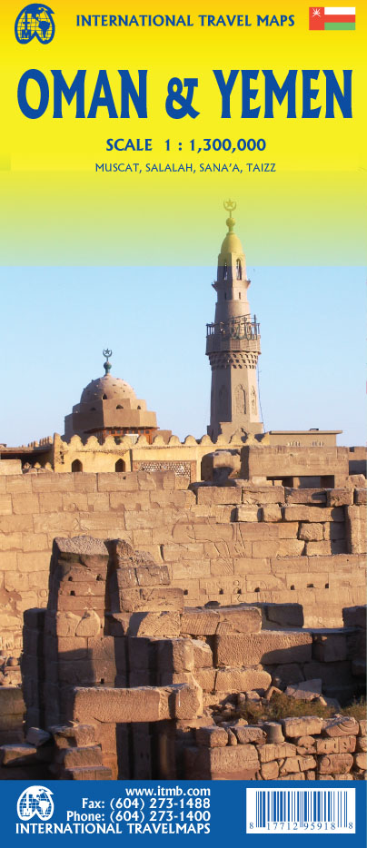 Online bestellen: Wegenkaart - landkaart Oman & Yemen - Jemen | ITMB