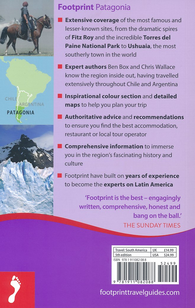 Reisgids Handbook Patagonië Patagonia Footprint 9781911082088