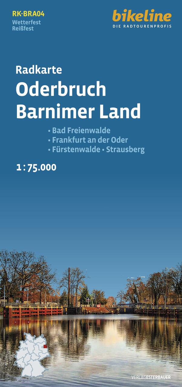 Fietskaart BRA04 Bikeline Radkarte Oderbruch - Barnimer Land | Esterba