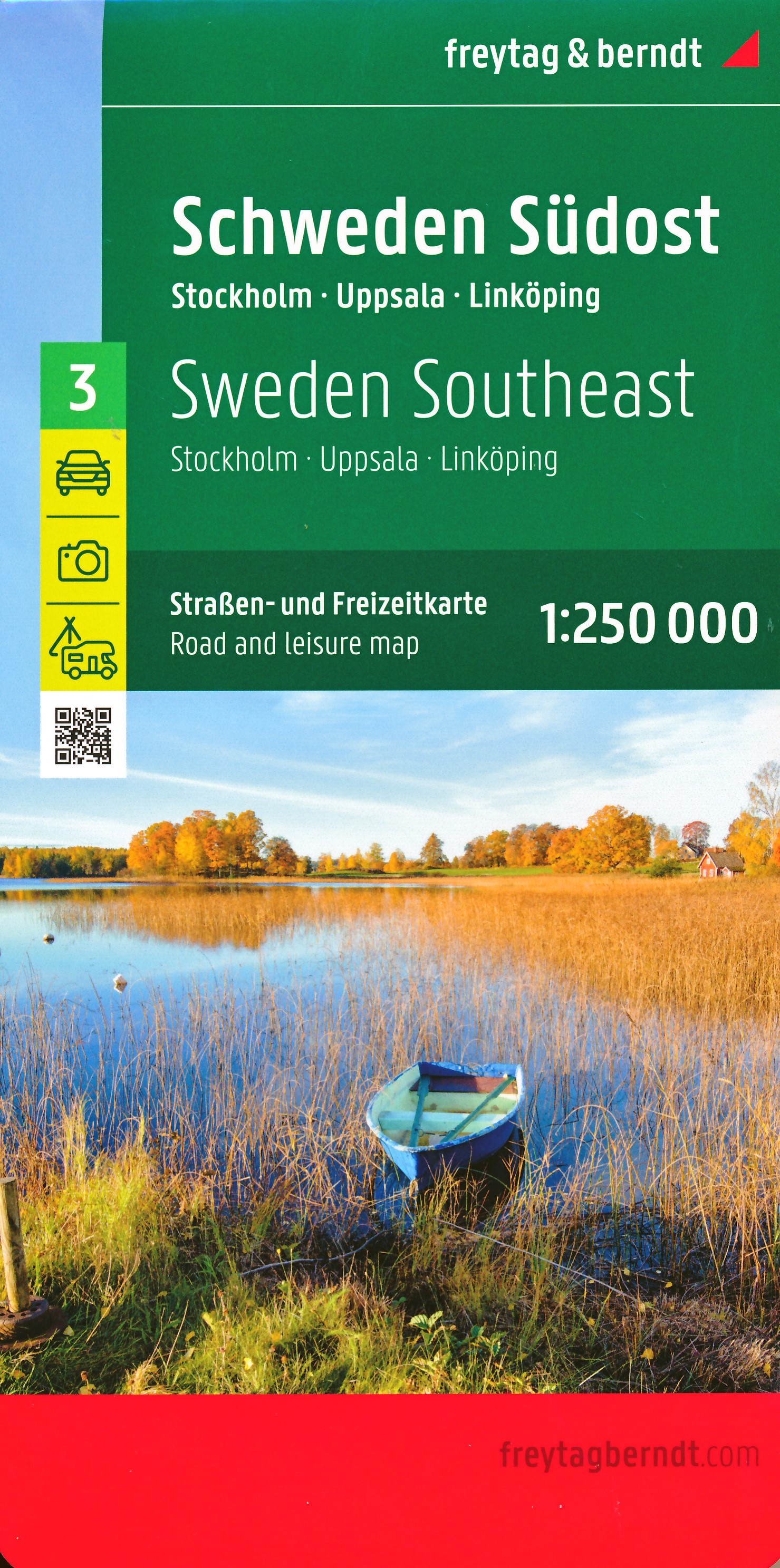 Online bestellen: Wegenkaart - landkaart 03 Schweden Südost - Zweden zuidoost | Freytag & Berndt