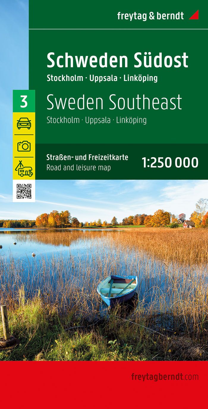 Wegenkaart – landkaart 3 Schweden Südost – Zweden zuidoost | Freytag & Berndt