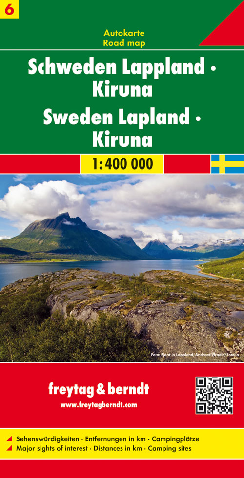 Online bestellen: Wegenkaart - landkaart 06 Schweden Lapland - Kiruna ( Zweden noord ) | Freytag & Berndt