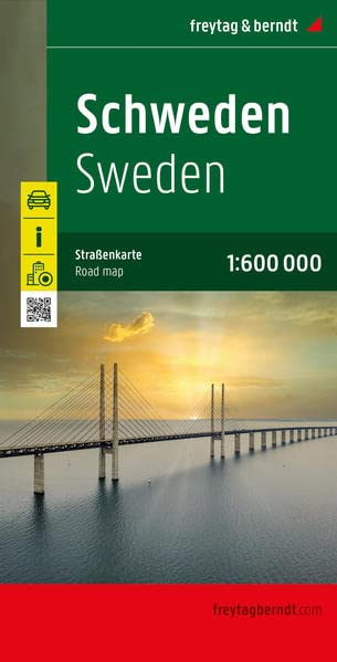 Online bestellen: Wegenkaart - landkaart Zweden - Schweden | Freytag & Berndt