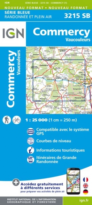 Online bestellen: Wandelkaart - Topografische kaart 3215SB Commercy | IGN - Institut Géographique National