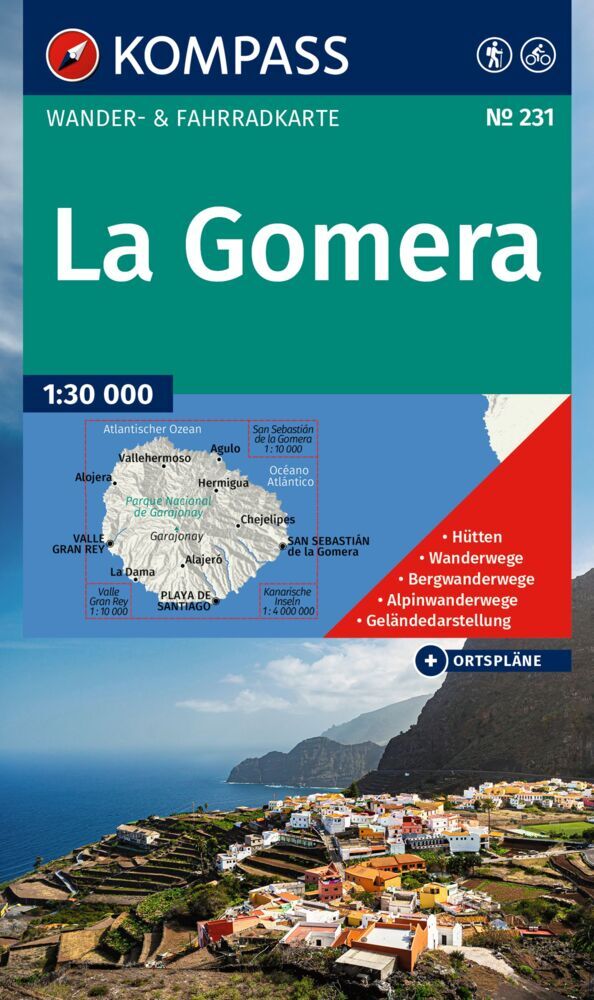 Wandelkaart 231 La Gomera | Kompass