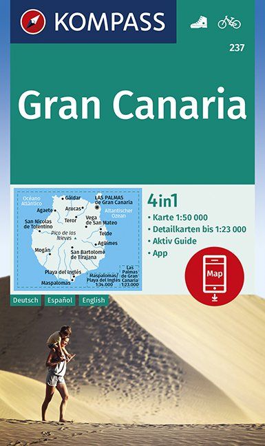 Online bestellen: Wandelkaart 237 Gran Canaria | Kompass