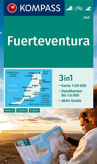 Online bestellen: Wandelkaart 240 Fuerteventura | Kompass