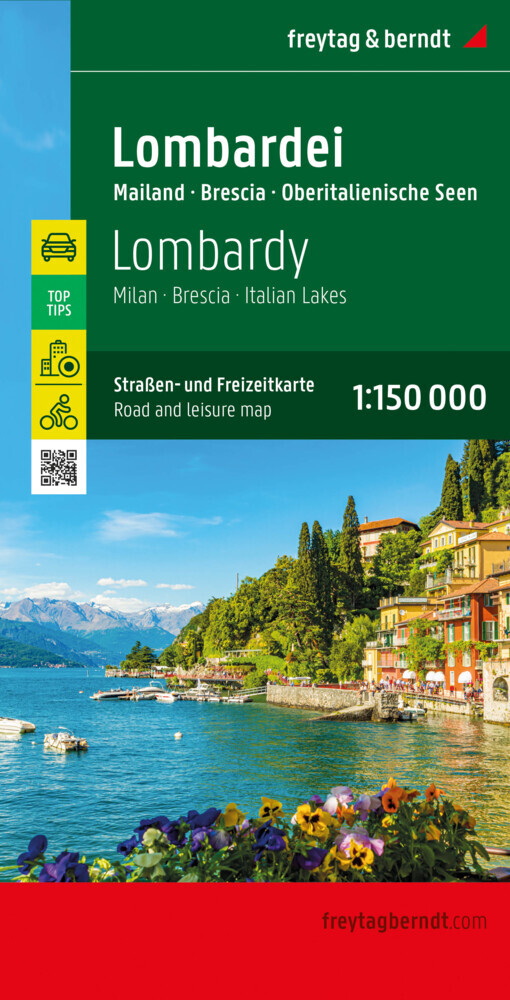 Online bestellen: Wegenkaart - landkaart - Fietskaart 612 Lombardije en Milaan - Lombardei und Mailand | Freytag & Berndt