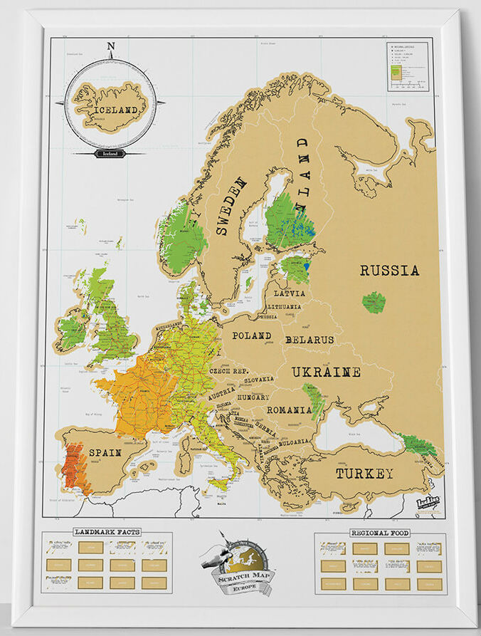sturen Stroomopwaarts Menda City Scratch Map Europe - Europa Edition | Luckies 5060146590723 kopen