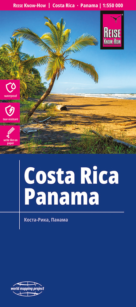 Online bestellen: Wegenkaart - landkaart Costa Rica - Panama | Reise Know-How Verlag