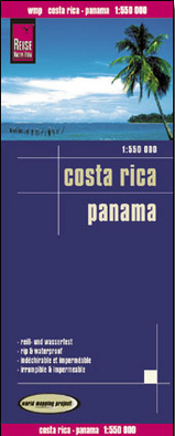 Landkaart - wegenkaart Costa Rica &amp; Panama | Reise Know How | 