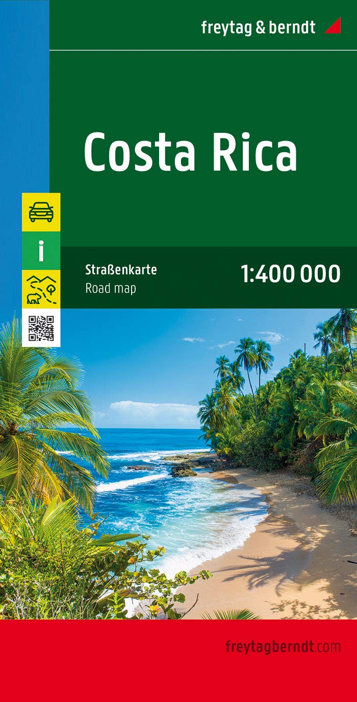 Online bestellen: Wegenkaart - landkaart Costa Rica | Freytag & Berndt