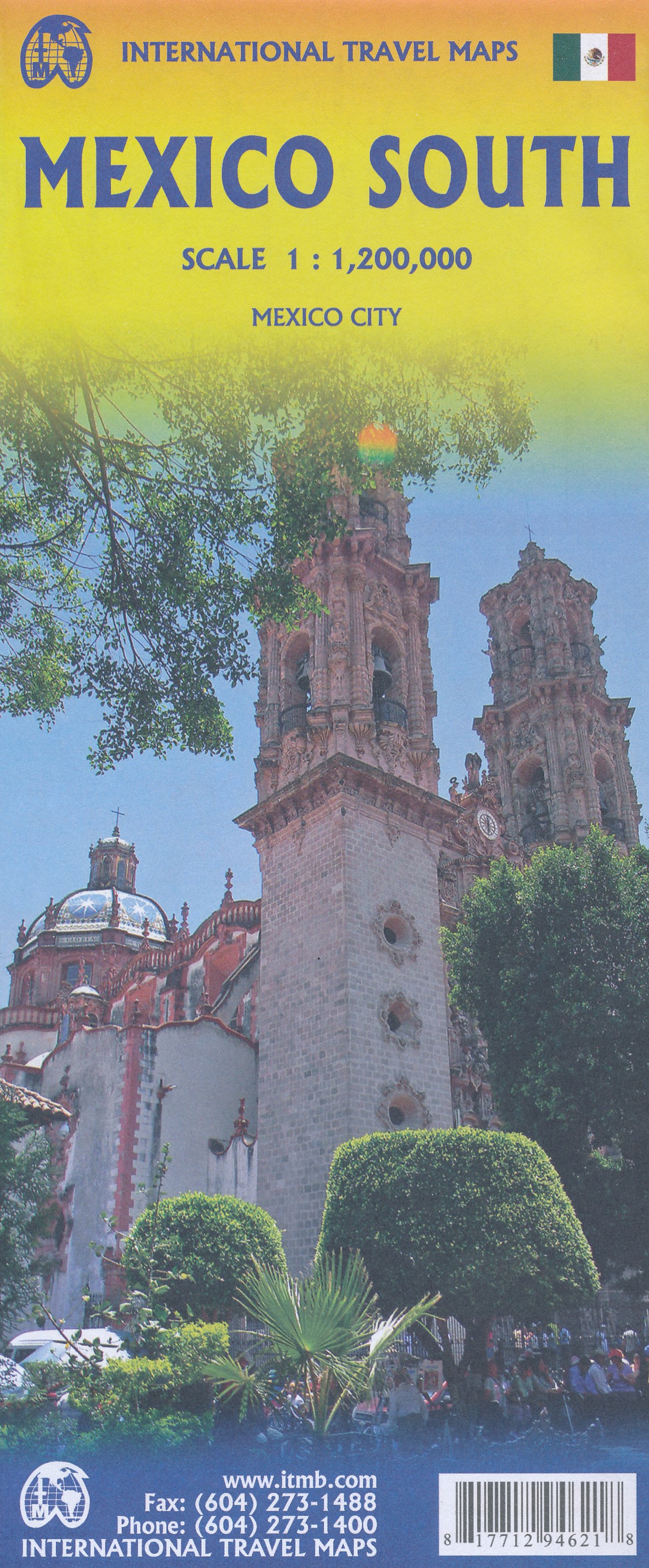 Online bestellen: Wegenkaart - landkaart Mexico South | ITMB