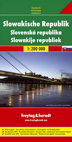 Online bestellen: Wegenkaart - landkaart Slowakische Republik - Slowakije | Freytag & Berndt