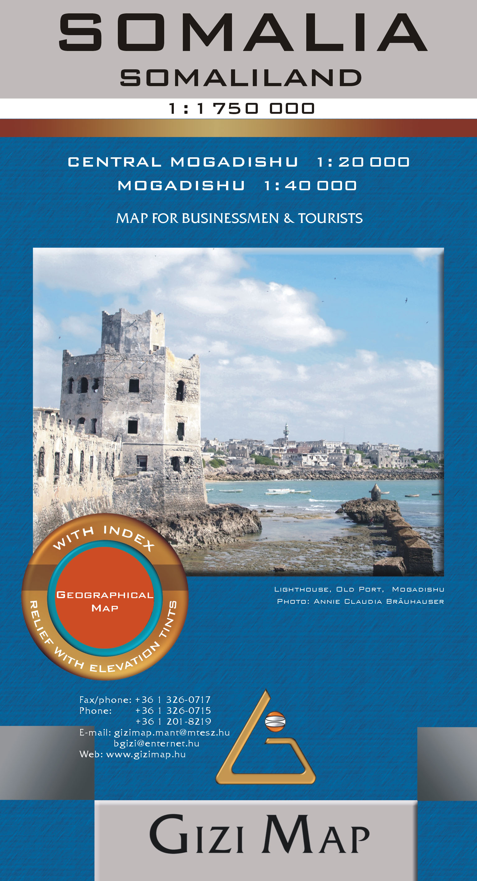 Online bestellen: Wegenkaart - landkaart Somalia - Somaliland - Somalië | Gizi Map