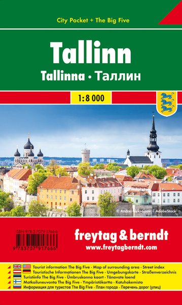 Online bestellen: Stadsplattegrond City Pocket Tallinn - Tallin | Freytag & Berndt