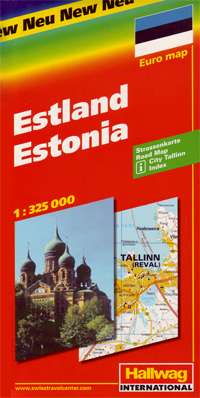 Wegenkaart - landkaart - Autokaart Estland | Hallwag | 