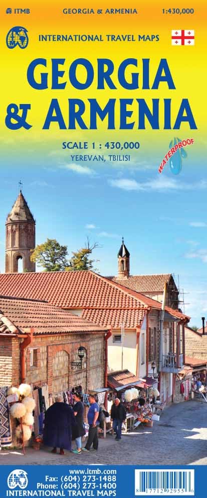 Wegenkaart – landkaart Georgia & Armenia – Georgië & Armenië | ITMB
