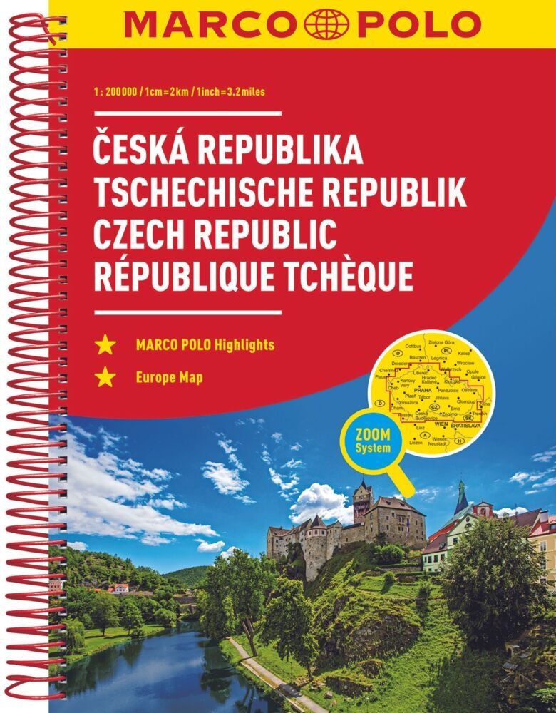Online bestellen: Wegenatlas Tsjechië - Ceská Republika | Marco Polo