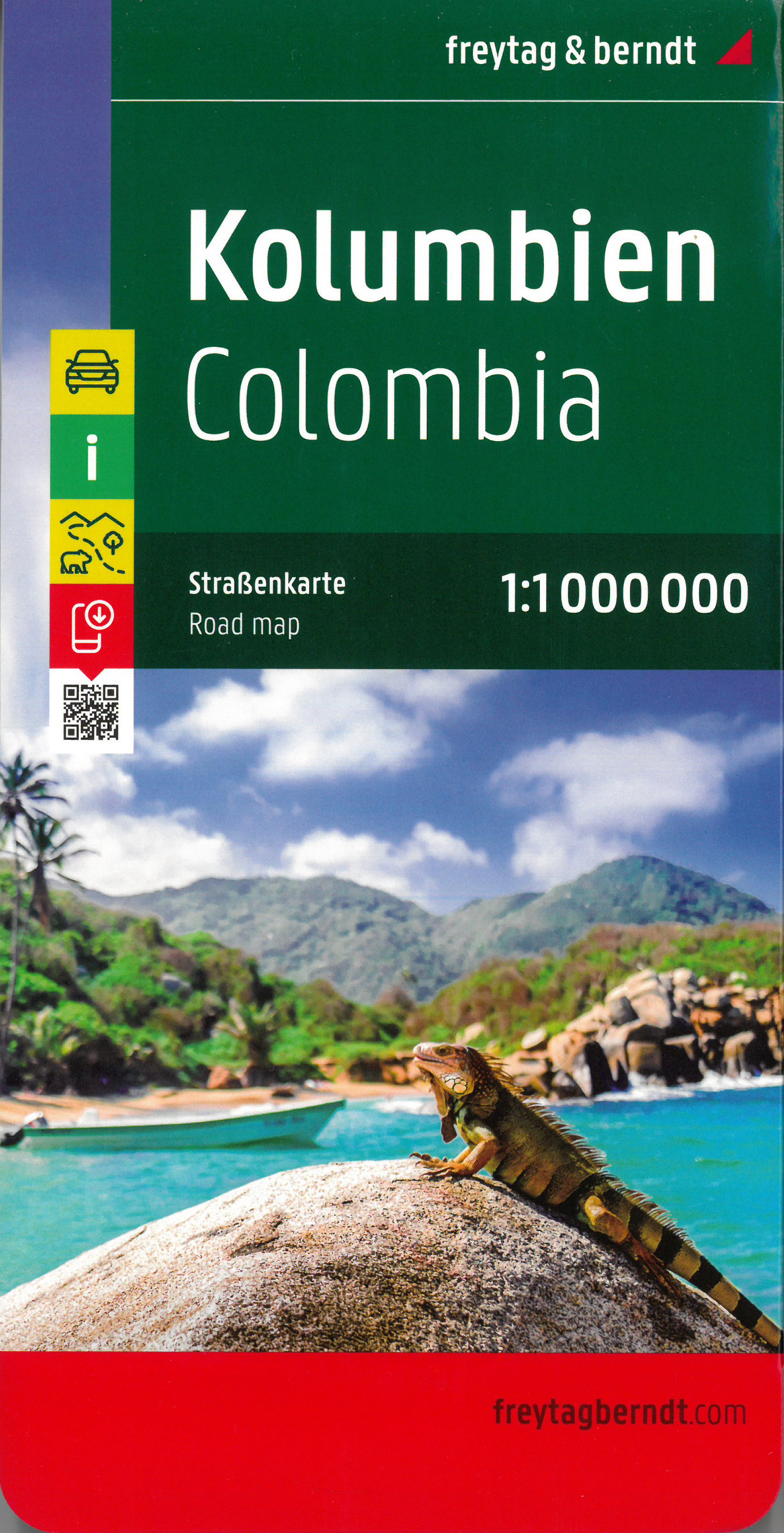 Online bestellen: Wegenkaart - landkaart Colombia | Freytag & Berndt
