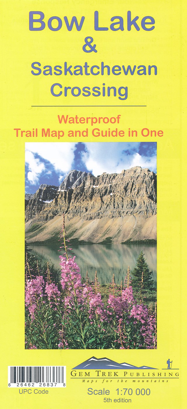 Online bestellen: Wandelkaart 03 Bow Lake and Saskatchewan Crossing | Gem Trek Maps
