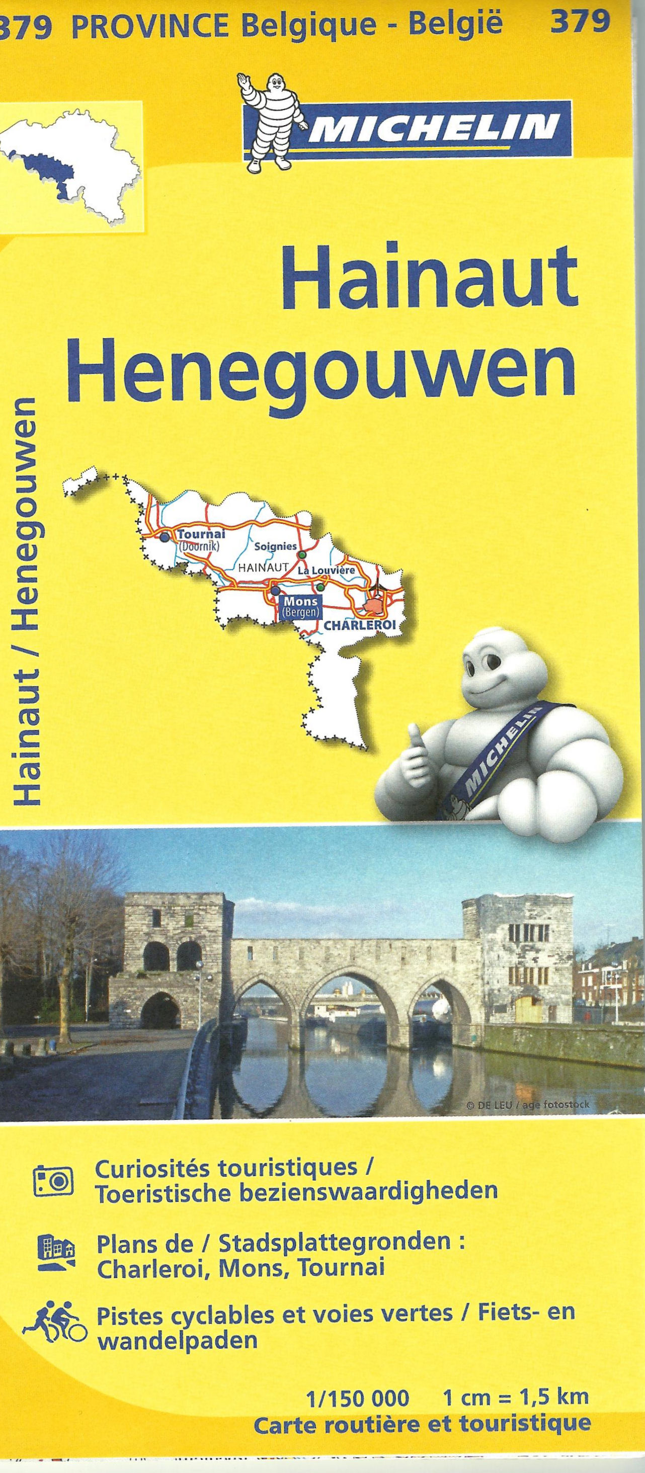 Online bestellen: Wegenkaart - landkaart 379 Henegouwen - Hainaut | Michelin