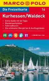 Wegenkaart landkaart Kurhessen- Waldeck | Marco Polo Freizeitkarte 16 |