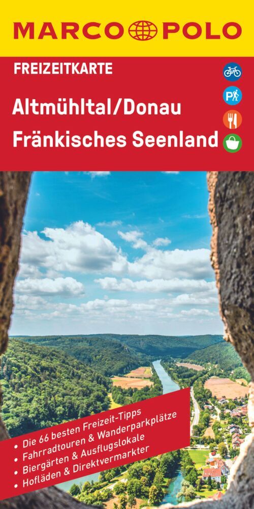 Online bestellen: Wegenkaart - landkaart 36 Marco Polo Freizeitkarte Donau - Altmühltal - Fränkisches Seenland | MairDumont