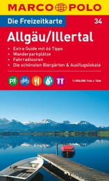 Wegenkaart landkaart Allgäu- Illertal | Marco Polo Freizeitkarte 34 |