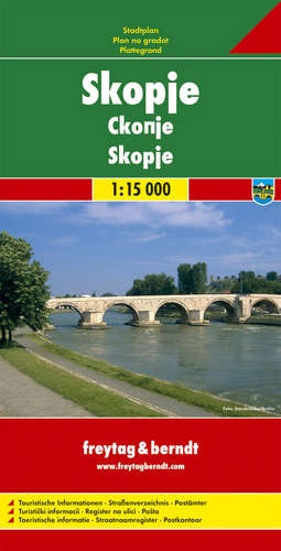 Online bestellen: Stadsplattegrond Skopje | Freytag & Berndt