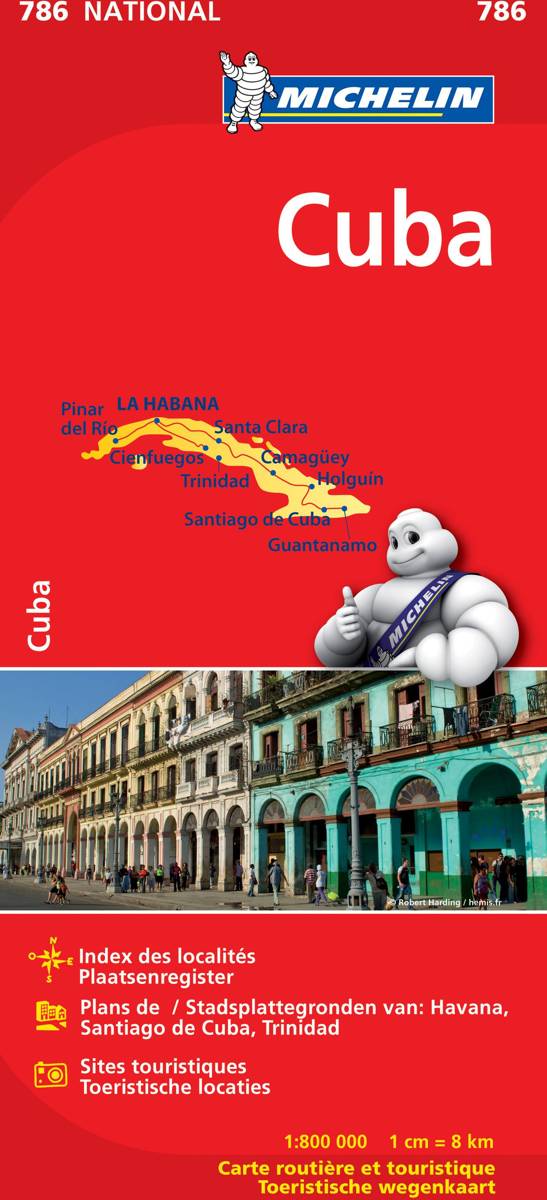 Online bestellen: Wegenkaart - landkaart 786 Cuba | Michelin