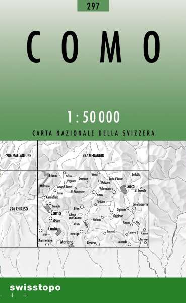 297 Como - Topografische kaart Zwitserland wandelkaart | Bundesamt | 